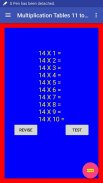 Multiplication Tables 11 to 20 screenshot 3