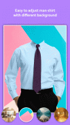 Man Shirt with Tie Photo Edito screenshot 4