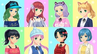 Anime Dress Up játék lányoknak screenshot 7