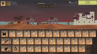 प्रकार रक्षा - टाइपिंग और लेखन खेल screenshot 1