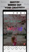 Quotzy - Text Editor, Quotes, HD Wallpapers, Fonts screenshot 2