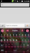 Carnation GO Keyboard  theme screenshot 7