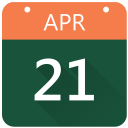 Holidays every day and historical calendar Icon