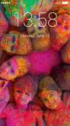 Holi Festival Lock Screen screenshot 3