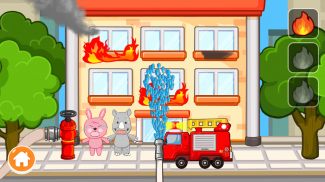 Kinder Spiel-Feuerwehrauto & F screenshot 3