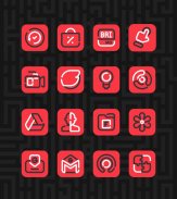 Linios Red - Icon Pack screenshot 4