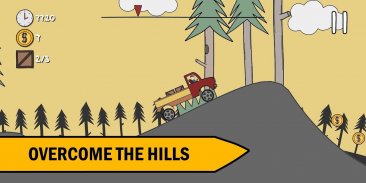 Hills, trees and truck! screenshot 1