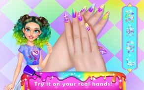 Rainbow Unicorn Làm đẹp cho Nail Beauty Salon screenshot 6