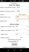 Field Density Test Calculator screenshot 3