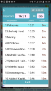 Praha bus timetable screenshot 5