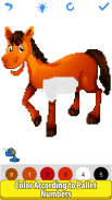 Horse Pixel Art Coloring Book screenshot 4