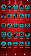 Cyan and Black Icon Pack Free screenshot 23