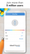 น้ำหนักอุดมคติ – โปรแกรมคำนวณและเฝ้าติดตาม BMI screenshot 1