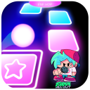 FNF Tiles Hop Music Game Ball - Neon EDM Rush