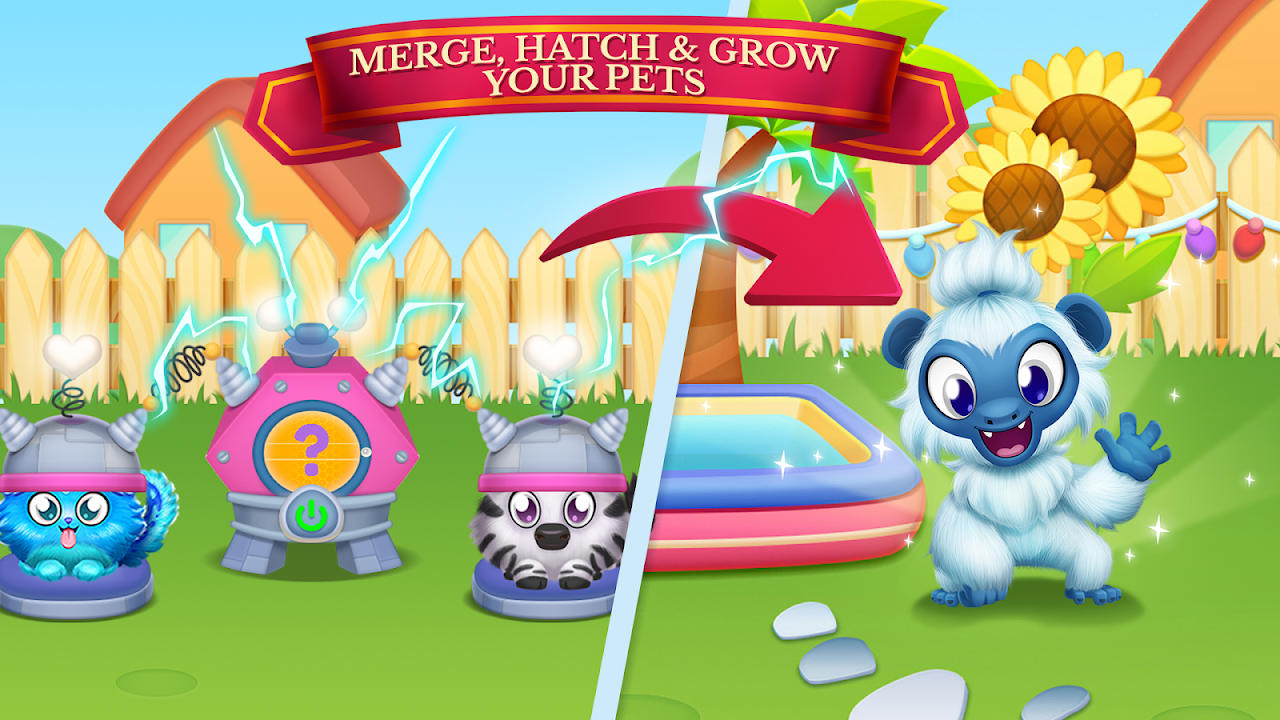 Towniz - Hatch eggs, Merge and Raise your Virtual Pet - Pet games for  kids::Appstore for Android
