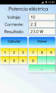 Calculadora Eléctrica screenshot 1