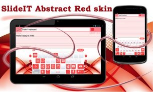 SlideIT Abstract Red Skin screenshot 0