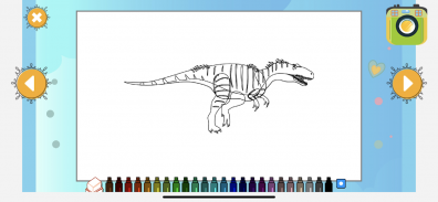 Dinosaurier Ausmalbilder Spiele - Dinosaur Puzzle screenshot 1
