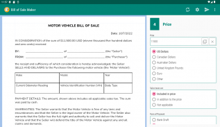 Bill of Sale Maker screenshot 8