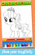 Coloring Book Of Pony tails screenshot 4