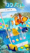 Lively 3D Color Fish Theme screenshot 1