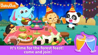 Festin de la forêt de Bébé Panda - Grande fête screenshot 0