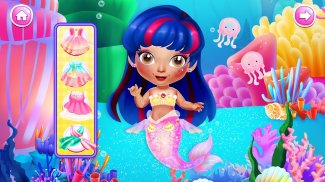 公主游戏: 小美人鱼换装化妆打扮小游戏 screenshot 0