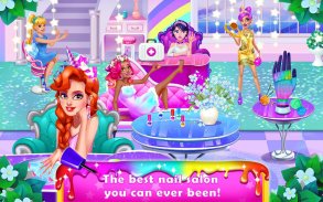 Rainbow Unicorn Làm đẹp cho Nail Beauty Salon screenshot 7