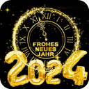 Frohes Neues Jahr 2024 Icon