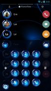 Spheres Blue Contacts & Dialer Theme screenshot 1