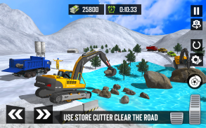 Snow Excavator Dump Truck Game screenshot 1