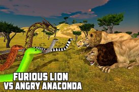 Furious Lion Vs Angry Anaconda Snake screenshot 14