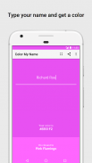 Color My Name: A color match for anything you type screenshot 0