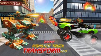 Real Robot Transform Monster Truck Fight screenshot 1