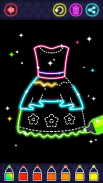 Glitter dress coloring and drawing book for Kids screenshot 15