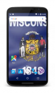 Wisconsin Flag Live Wallpaper screenshot 1