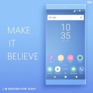 COLOR™ XPERIA Theme | BLUE screenshot 3