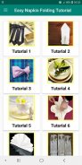 Table Napkin Folding Tutorial screenshot 1