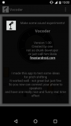 Vocoder  تغيير الصوت screenshot 0