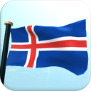 Iceland Flag 3D Free Wallpaper