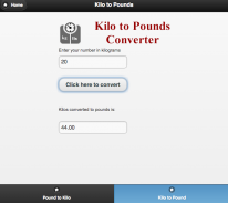 Pounds to Kilograms Converter screenshot 1