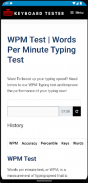 WPM Tester - Word Per Minutes screenshot 0