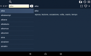 Italian Finnish Dictionary screenshot 1