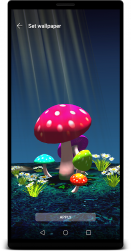 3d Mushroom Night Live Wallpaper 1 7 Download Android Apk Aptoide