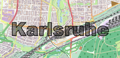 Karlsruhe City Map Lite