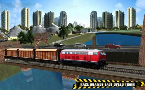 Train vs Prado Racing 3D screenshot 0