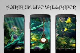 Aquarium Clock Live Wallpaper screenshot 2