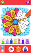 Glitter Flowers Coloring Book screenshot 1