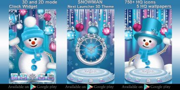 Free Snowman Go Locker theme screenshot 3