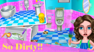 Princess Home Cleaning- Baby Girl House Clean Game screenshot 1